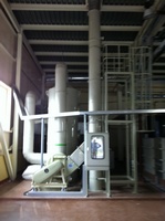 Equipment for the wet cleaning of exhausts